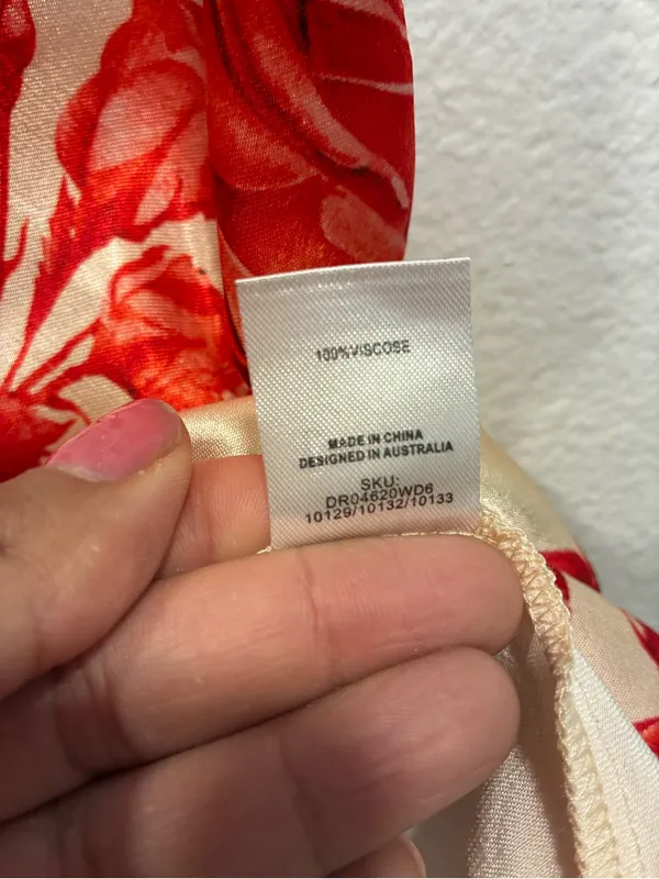 Meshki Cream Mini Satin Dress Medium - Image 7