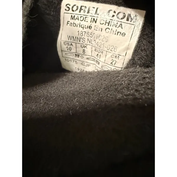 Sorel Explorer Joan Waterproof Winter Boots Gray Quarry NL3421-026 Womens 10‎ - Image 3