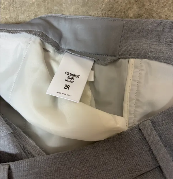 Express Light Gray Dress Pants Columnist Boot mid rise - Image 2