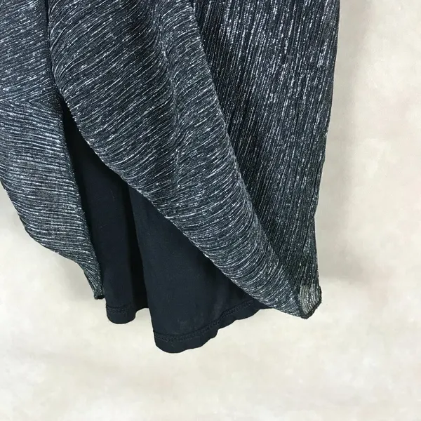 TopShop T-back Silver Metallic Drapey Tank Top Size 4 - Image 13
