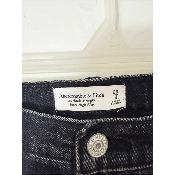 Abercrombie & Fitch The Ankle Straight Ultra High Rise Jeans Sz 8 - Image 4