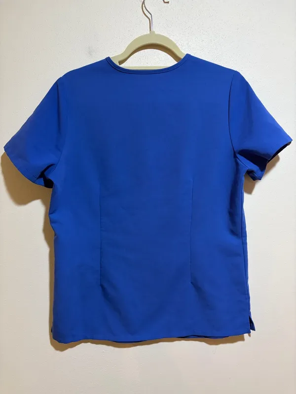 Figs Technical Collection Catarina One Pocket Scrub Top Denim Blue Size Small - Image 8