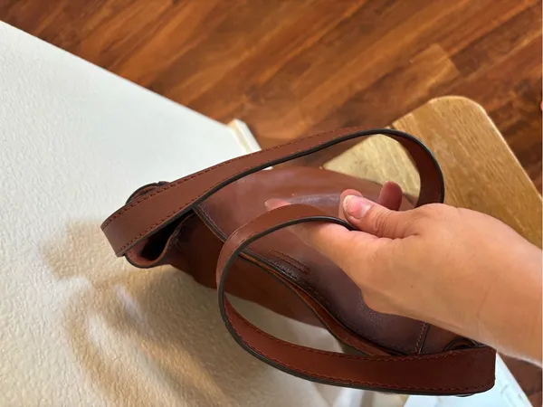 FRYE Leather Side Pocket Hobo Bag in Cognac - Image 11