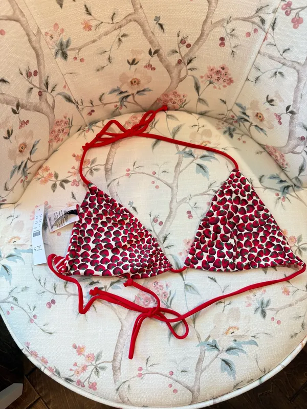 J.Crew Reversible Strawberry Swimsuit Top - Image 2