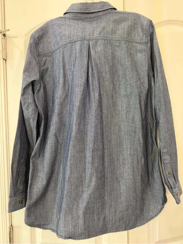 Carhartt Chambray Denim Button-Down Pullover Shirt - Image 4
