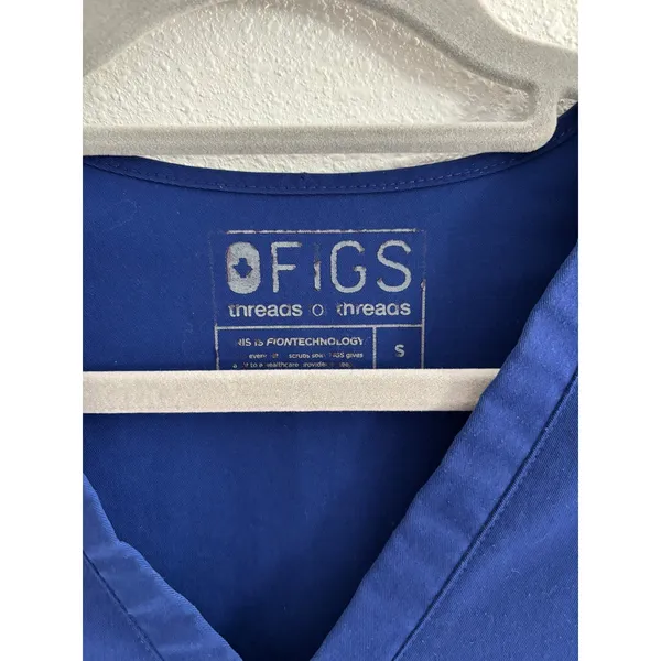 Figs Casma Technical Collection Top Womens‎ Small Blue Pocket Medical Nursing - Image 3