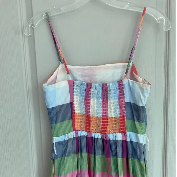 Kate Spade New York Target Plaid Midi Dress‎ XXS Multi Color Seersucker Pockets - Image 6