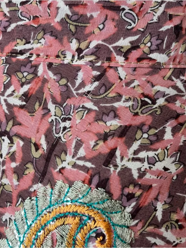 Bohemian Silk Wrap Skirt One Size Womens Floral Paisley Festival Summer Boho - Image 10