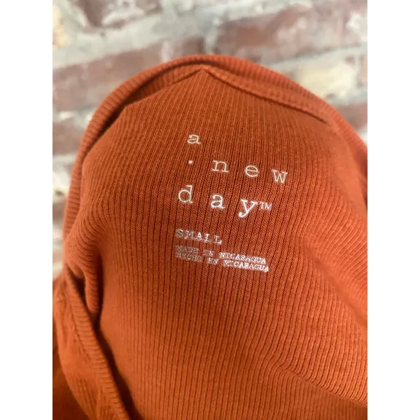 A New Day Long Sleeve Ribbed Crewneck Top (Size Small) - Image 5