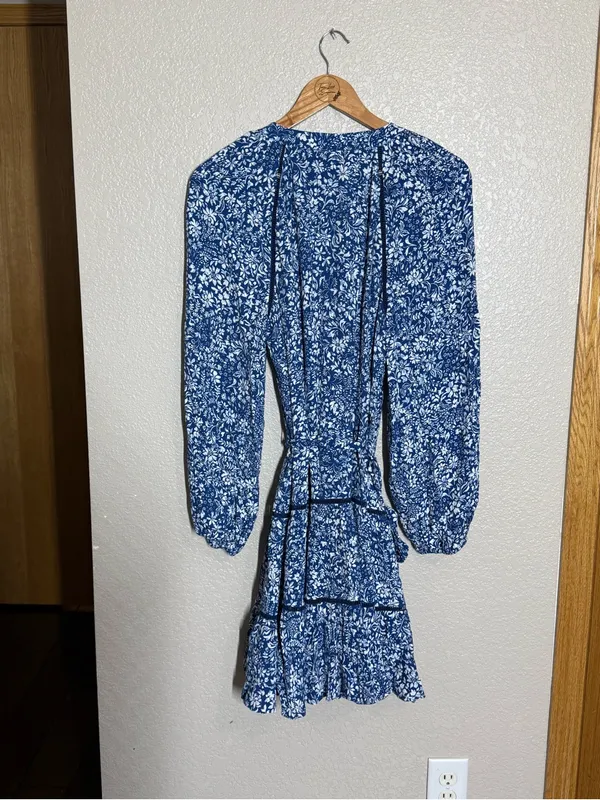 Madewell tie waist tiered mini dress - Image 6