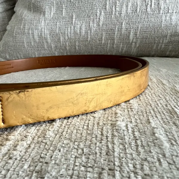 Lauren Ralph Lauren Woman’s Gold Belt - Image 3