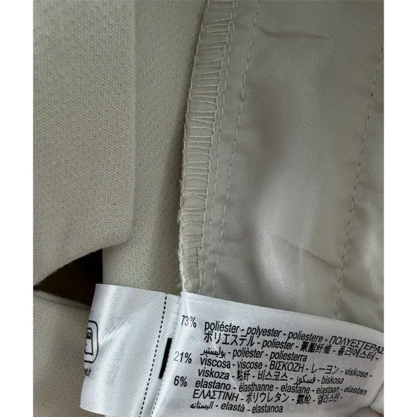 ZARA Cream Straight Leg Pants Size S Gently Used - Image 4