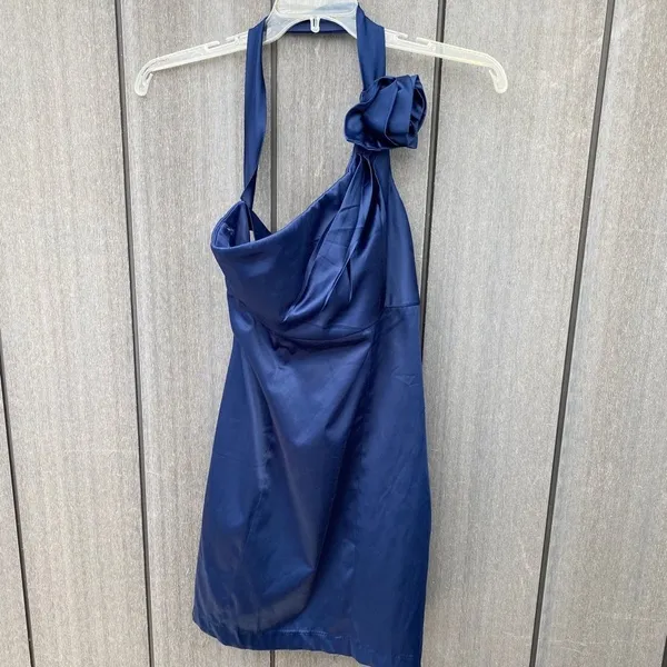 Sena Halter Dress‎ Blue Size L - Image 8