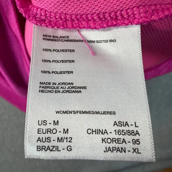 New Balance Training Hoodie Jacket Women's Medium Pink Pockets NB Dry Running - Image 9