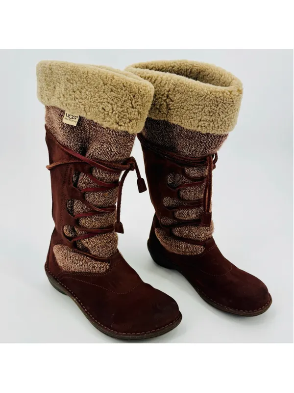 Women's UGG Torrey Brown Winter Boots Mid Calf - Image 2