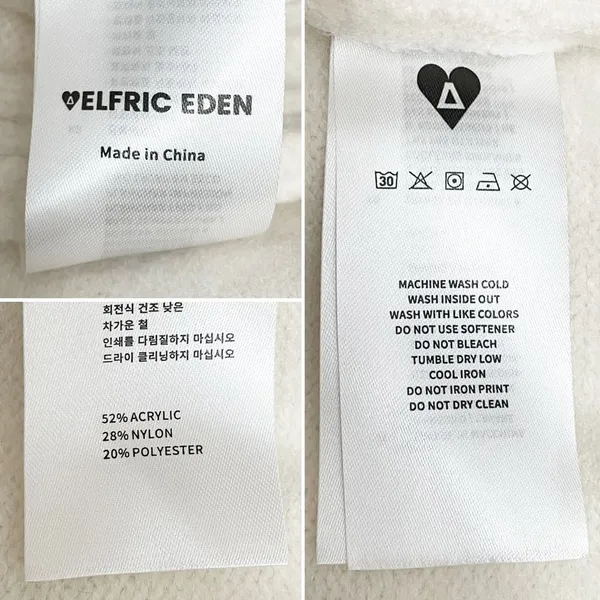 Aelfric Eden Cream Cable Knit 90s Fisherman Sweater Size XS Rory Gilmore Style - Image 8