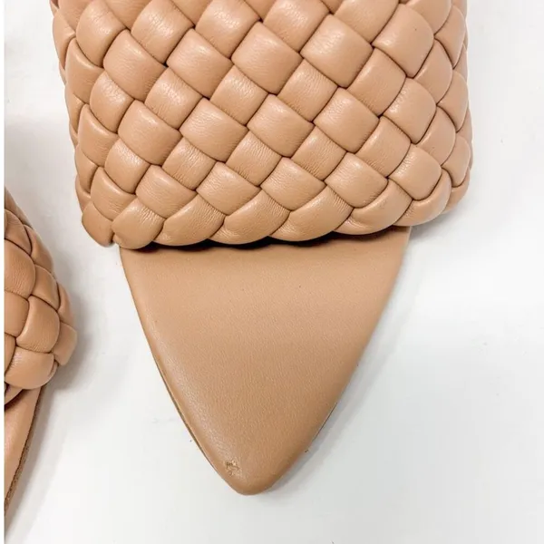 NWOT Steve Madden Women's Braided Pointed Toe Slide Heels Tan Size 7.5 - Image 4