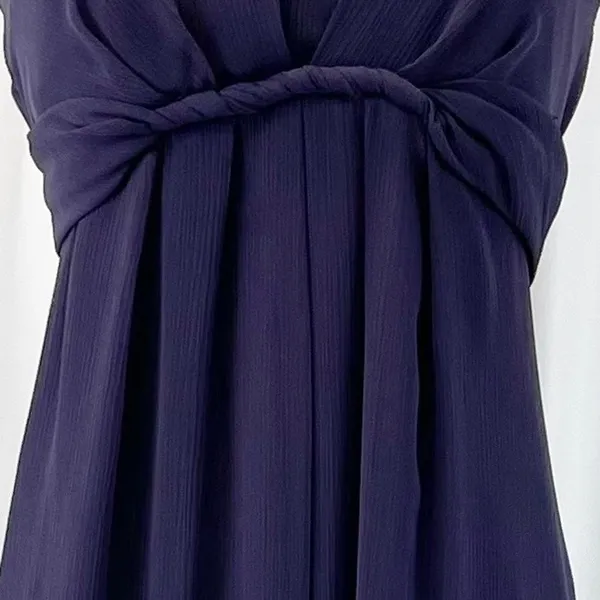 Vineyard‎ Collection Women 4 Bridesmaid Dress Strapless Purple Twist Chiffon - Image 8