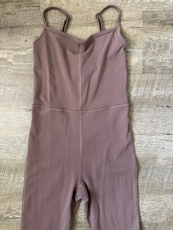 Aritzia Wilfred Free Taupe Freestyle Flare Jumpsuit Size XS - Image 3