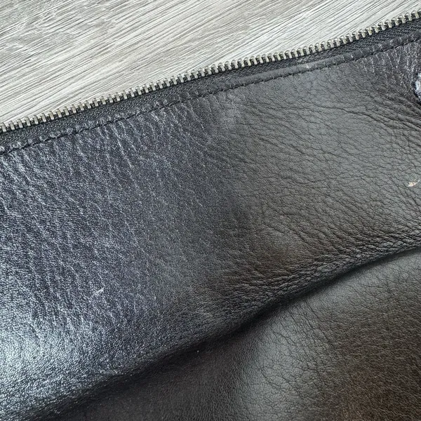 Patricia Nash Valerie Leather Foldover Wristlet Clutch Black Minimalist FLAW - Image 12