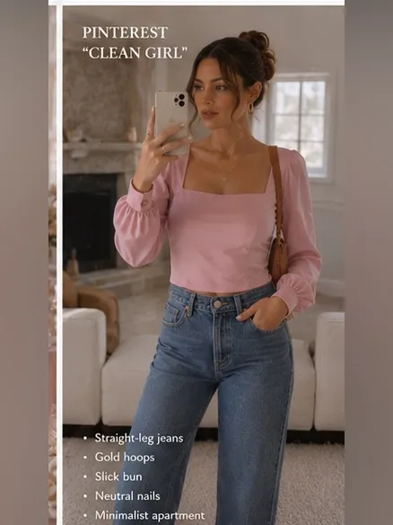 ASTR The Label Blush Pink Satin Square Neck Puff Sleeve Romantic Coquette Size M - Image 14