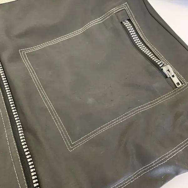 Lounge Lizard Jacket Medium Black Gray Moto Biker‎ Streetwear Edgy - Image 10