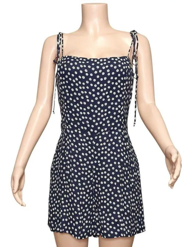 REFORMATION Cammie Romper, Flores, 12 (US) - Image 2