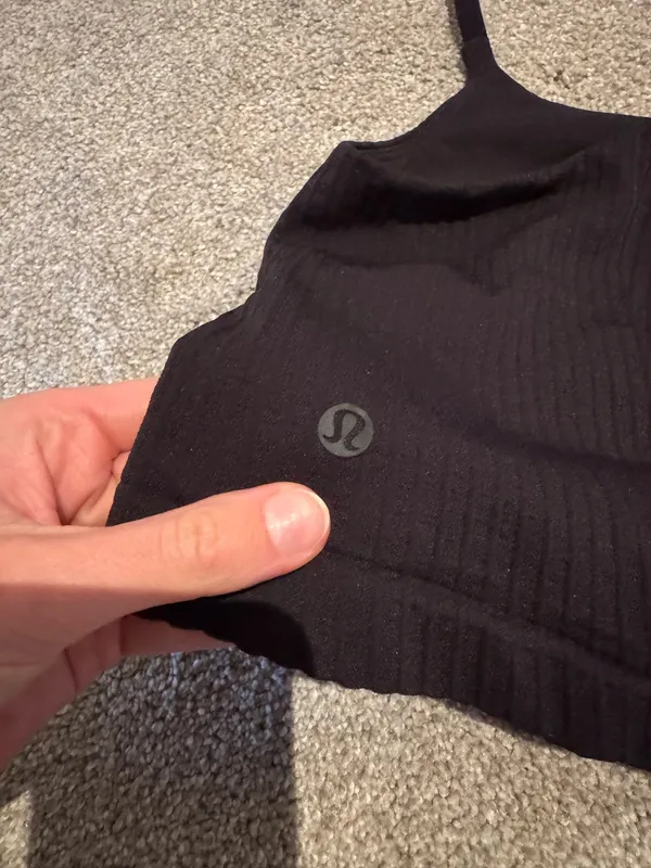 lululemon ribbed cropped tank with adjustable straps  - Image 3