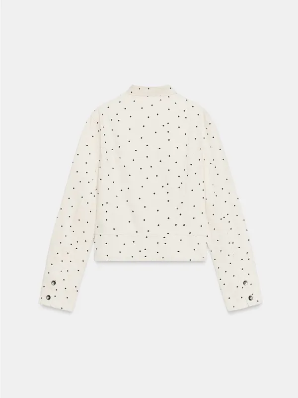 Nwt Zara Polka Dot Fitted Jacket Size Xs - Image 9