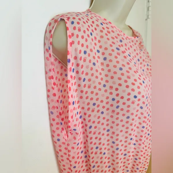 Fiorucci Polka Dot Light Pink Body Suit NWT Italian Size 40 Oversized Size 4 - Image 4