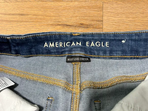 American Eagle Size 8 long curvy hi rise jegging skinny jeans - Image 8