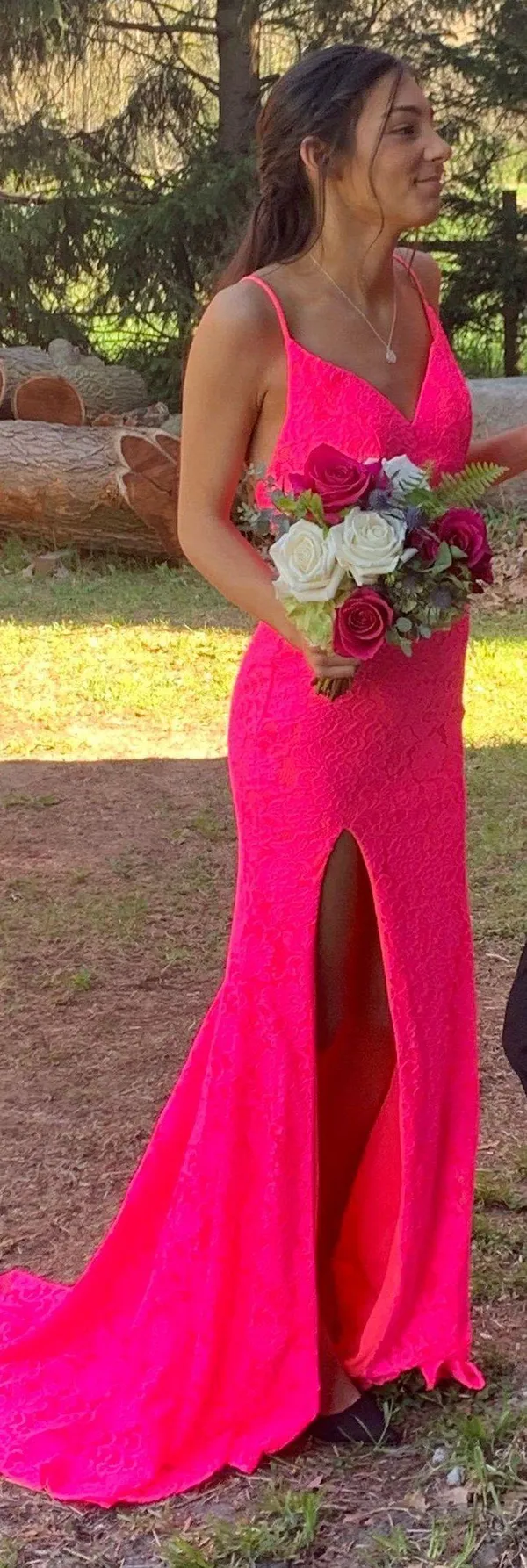 La Femme Pink Long Prom Dress - Image 2
