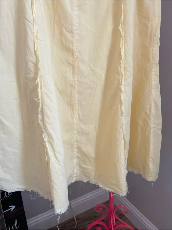 Eddie Bauer Butter Yellow A-Line Skirt - Image 5