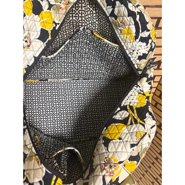 Vera Bradley Yellow Floral Duffle Bag‎ - Image 8