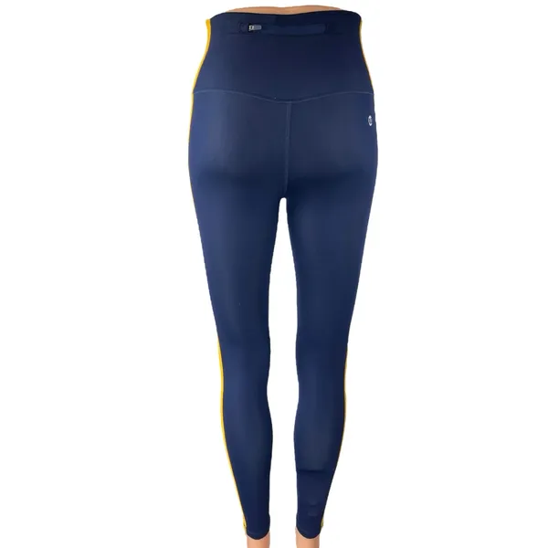 All Access x Bandier Women's Blue Striped Yoga Athletic Leggings Pants Size S - Image 4