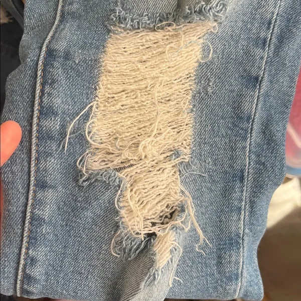 Madewell‎ The Perfect Vintage Jean Distressed Light Wash 25 - Image 6