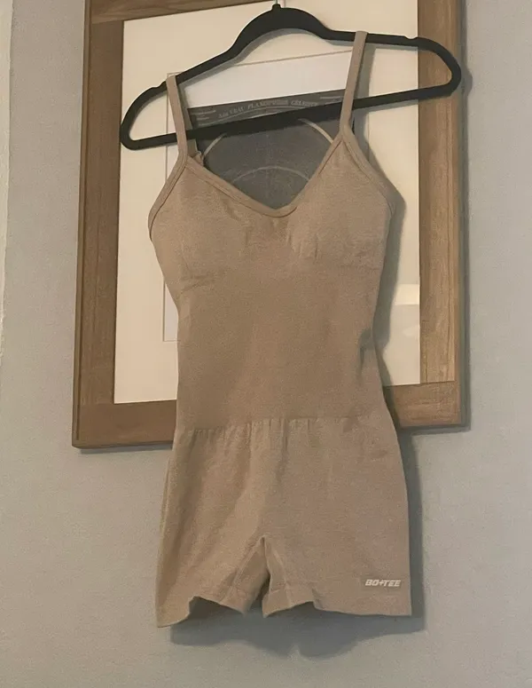 Bo and Tee Nude  Athletic One Piece Romper - Image 2