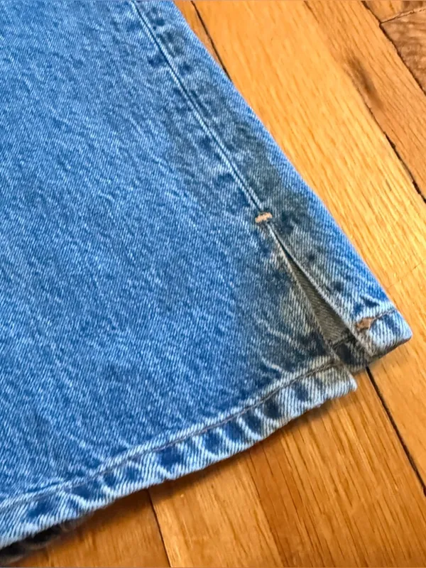 We‎ the FREE PEOPLE Straight Leg Denim Jeans My Own Lane Distressed Dark size 26 - Image 8