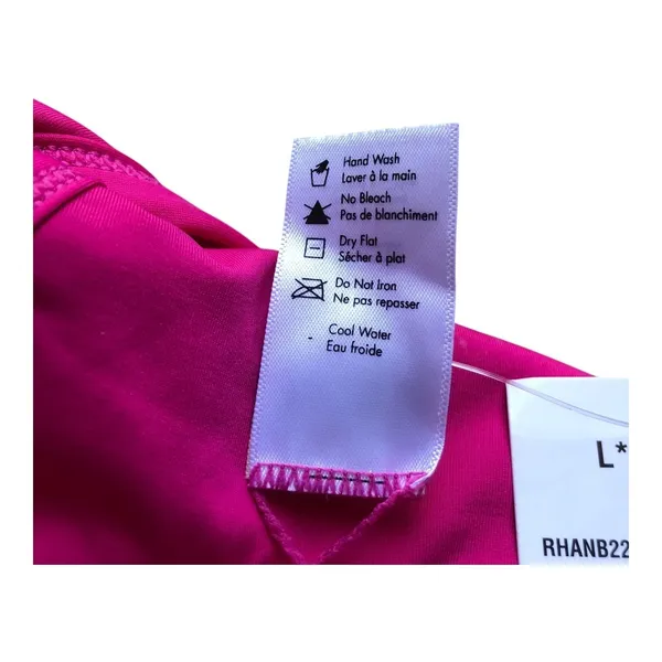 L*Space Anna Bitsy Cut Bougainvillea Pink Ribbed Bikini Bottom Women’s XS NWT - Image 9