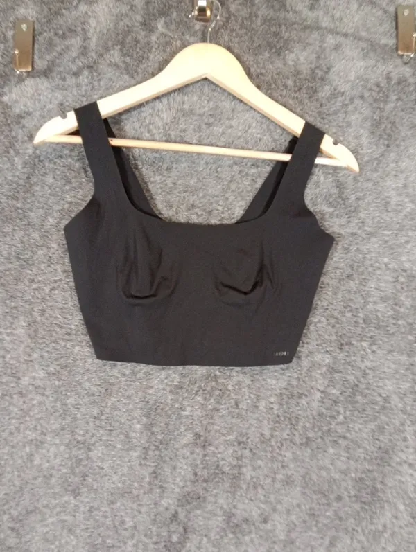Skims Square Scoop Longline Bralette Seamless Onyx Black Womens Large - Image 3