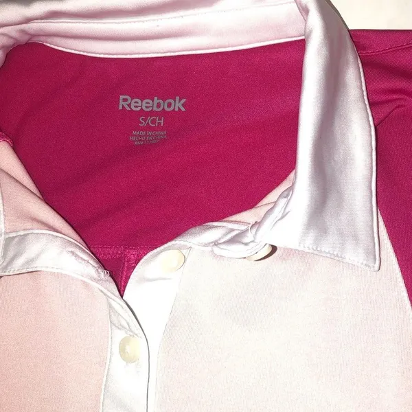 Reebok Small Pink Comfy Workout Top - Image 3
