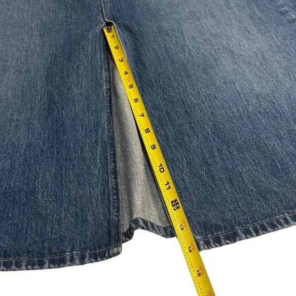 NEW Uniqlo Long A-Line Denim Skirt Cottagcore Fall Holiday Pumpkin Patch Size 6‎ - Image 9