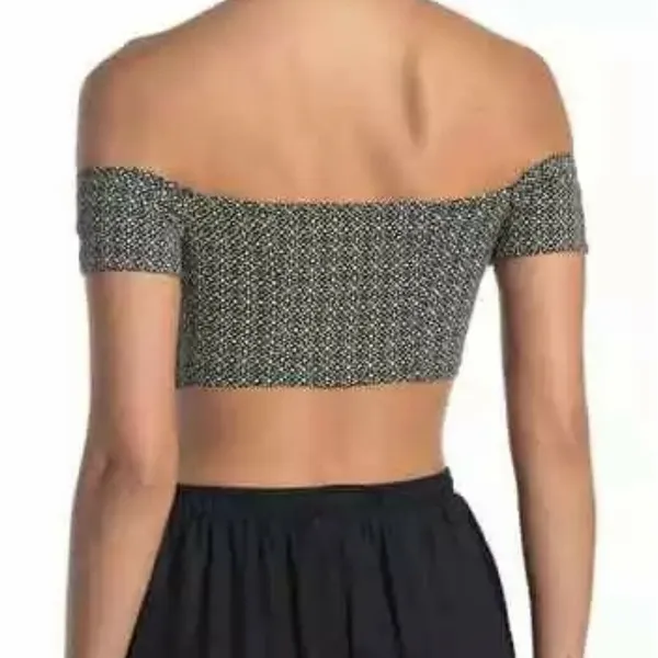 Free People Intimately Brami Lucky Now Medium Crop Top Off-Shoulder Stretch - Image 3