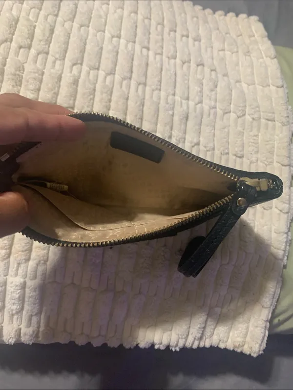 kate spade Black Pebbled Leather Wristlet Clutch - Image 5