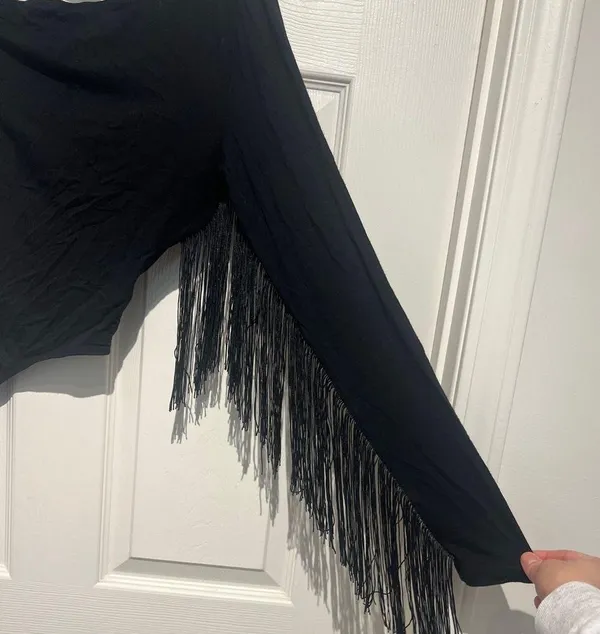One shoulder black bodysuit - Image 2