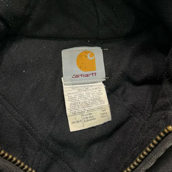 Vintage Black Carhartt Jacket - Image 4