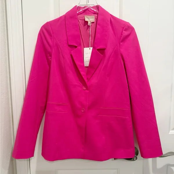 SHOW ME‎ YOUR MUMU Major Blazer in Hot Pink size XS NWT - Image 3