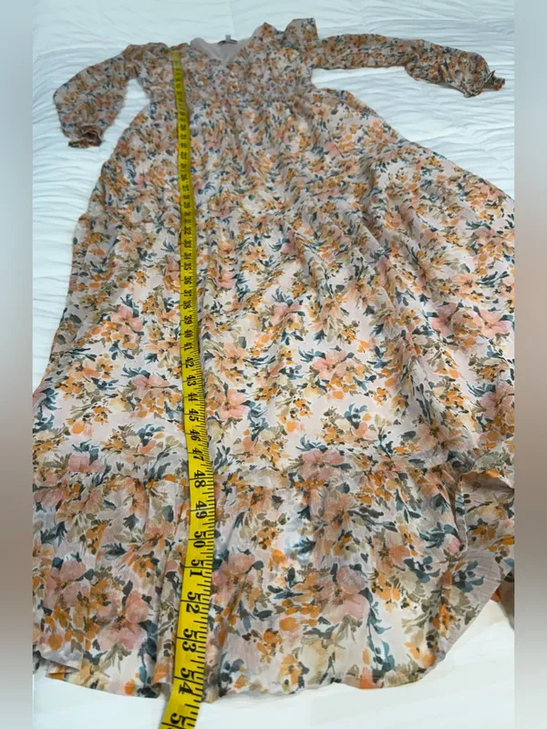 Patrons of Peace Floral Maxi Dress in Pink and Orange - Image 9
