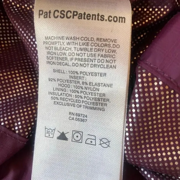 Columbia Omni-Heat Purple Lightweight Jacket Women’s M Hooded Insulated Coat - Image 6