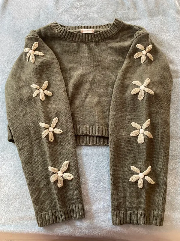 Altar'd State Cropped Sweater - Image 4